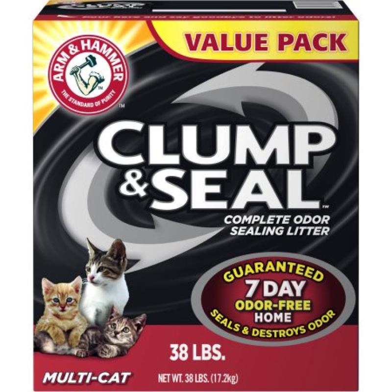 Arm and Hammer Clump and Seal Multi-Cat Litter, 38 lbs