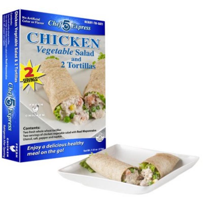 Chicken Vegetable Salad Wrap Kit