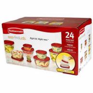 Rubbermaid Easy Find Lids Food Storage Container Set, 24-Piece