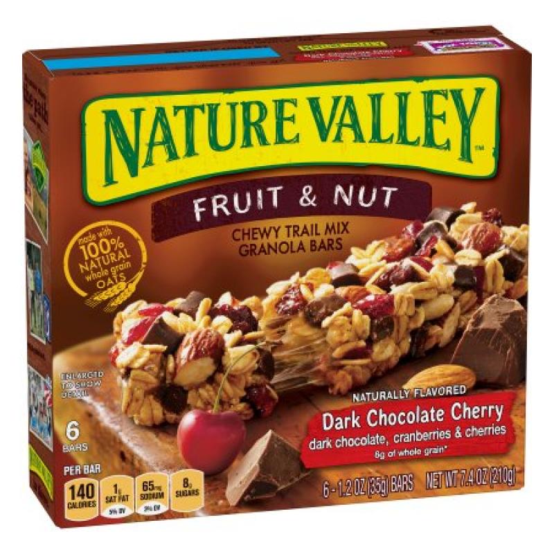 Nature Valley Trail Mix Dark Chocolate and Nut Chewy Granola Bars,
