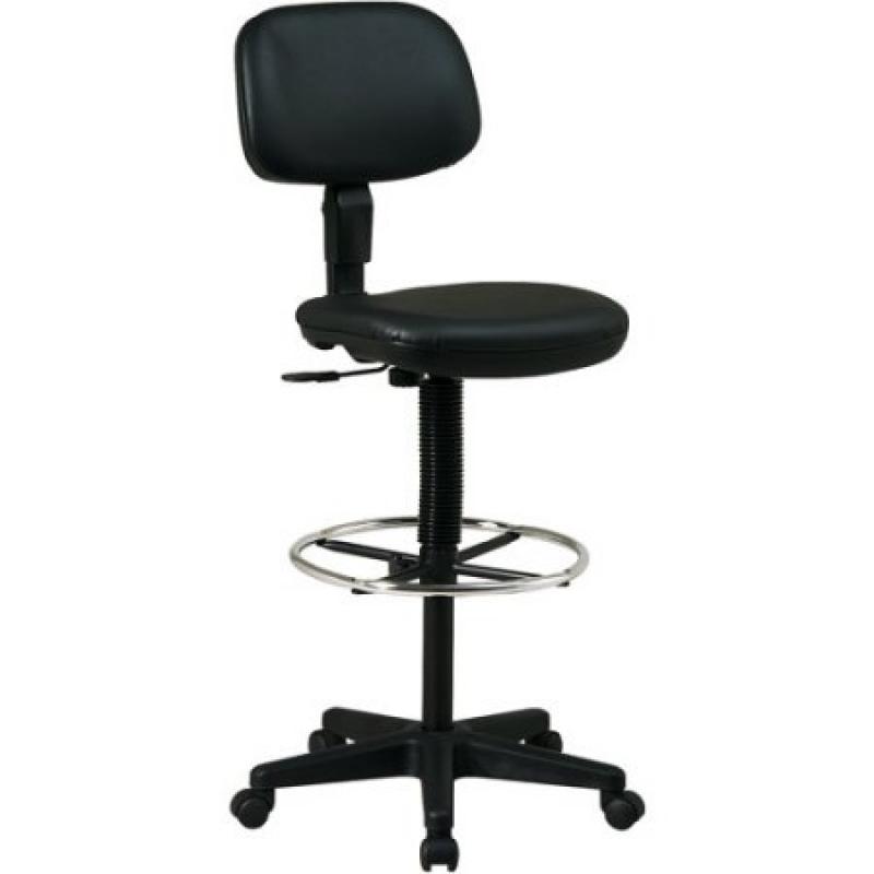 Office Star DC Series Sculptured Seat and Back Vinyl Drafting Chair