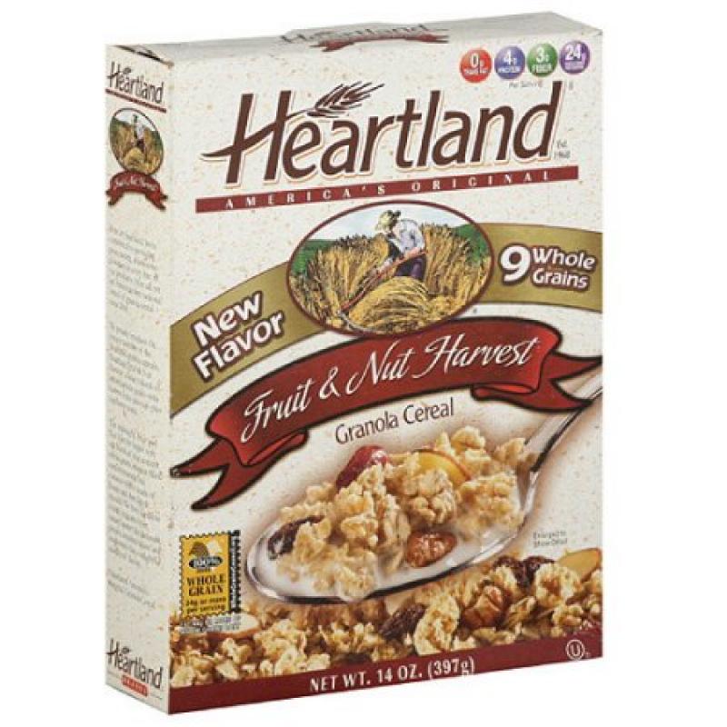 Heartland Fruit & Nut Harvest Granola Cereal, 14 oz (Pack of 6)