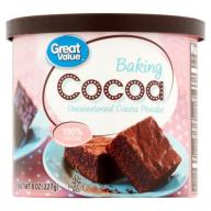 Great Value Baking Cocoa Unsweetened Cocoa Powder 8 oz