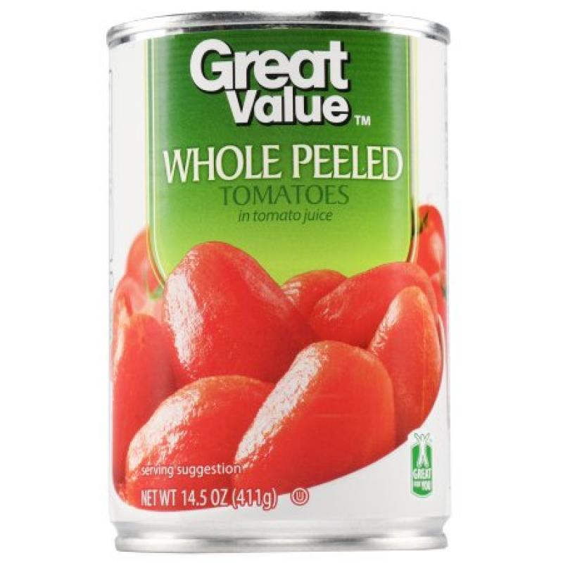 Great Value Whole Tomatoes, 14.5 oz
