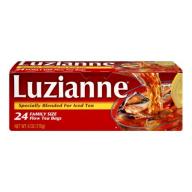 Luzianne Family Size Flow Tea Bags for Ice Tea, 6.0 OZ