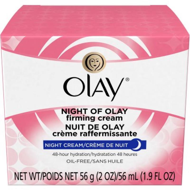 Olay Night Of Olay Firming Facial Moisturizer Cream, 2 oz
