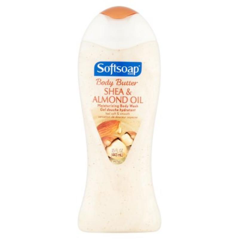Softsoap Body Butter Moistuzing Body Wash Shea & Almond Oil, 15.0 FL OZ