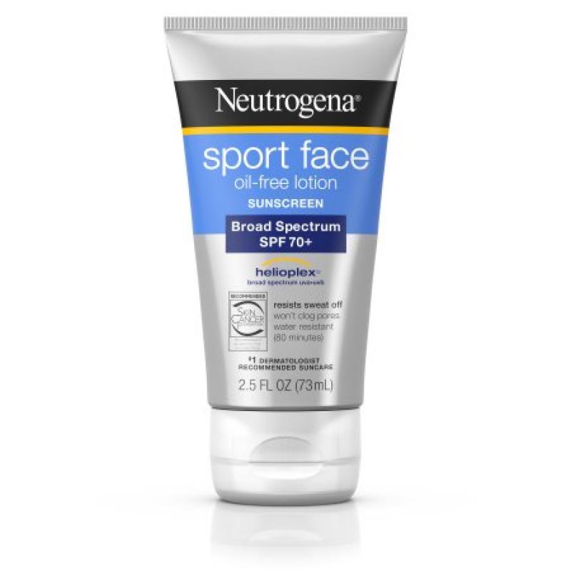 Neutrogena Ultimate Sport Face Oil-Free Lotion Sunscreen, Spf 70+, 2.5 Fl. Oz.
