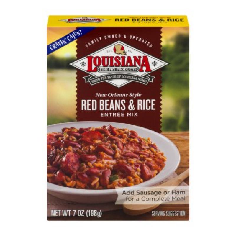 Louisiana Fish Fry Products New Orleans Style Red Beans & Rice Entree Mix, 7.0 OZ