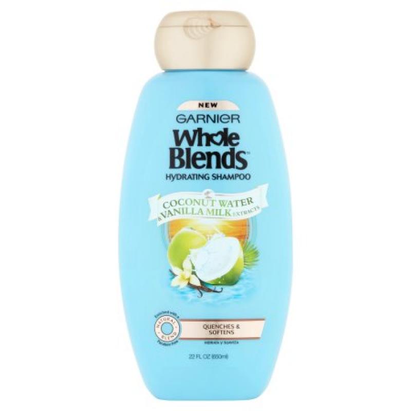 Garnier Whole Blends Coconut Water and Vanilla Milk Extracts Hydrating Shampoo, 22 fl oz