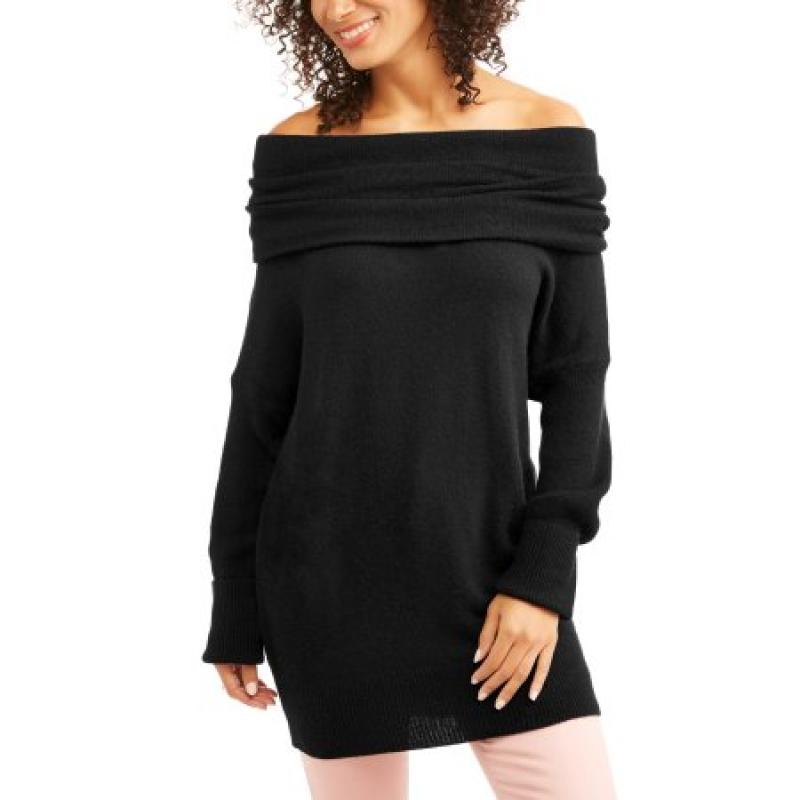 Thyme & Honey Women&#039;s Wear 2 Ways Cowl/Off Shoulder Sweater