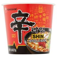 Nong Shim Shin Cup Noodle Hot & Spicy Soup, 2.64 oz