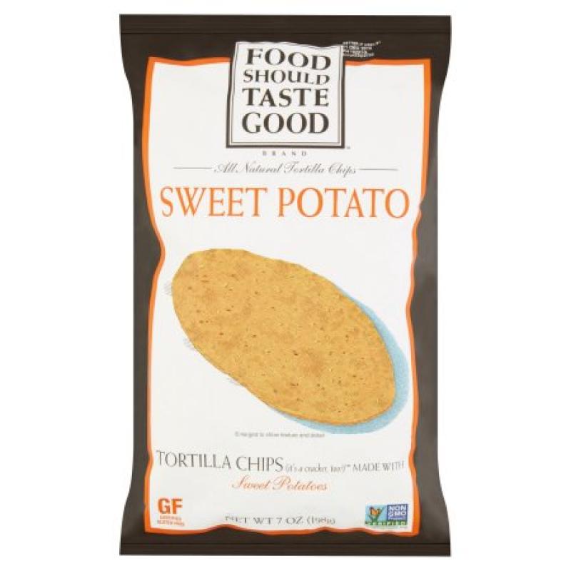 Food Should Taste Good™ Sweet Potato Tortilla Chips 7 oz. Bag