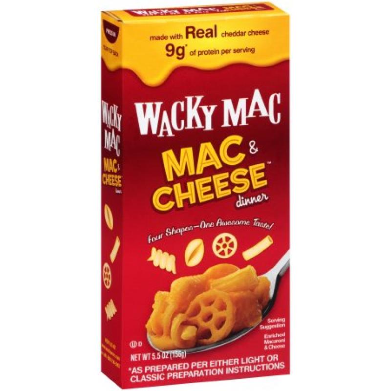 Wacky Mac Macaroni & Cheese Dinner, 5.5 oz