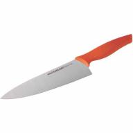 Rachael Ray Cutlery 8" Japanese Stainless Steel Chef’s Knife with Orange Handle and Sheath