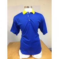 Blue Yellow Polo Shirt XLarge