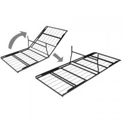 Smart Base Steel Bed Frame-Size Twin(Black)