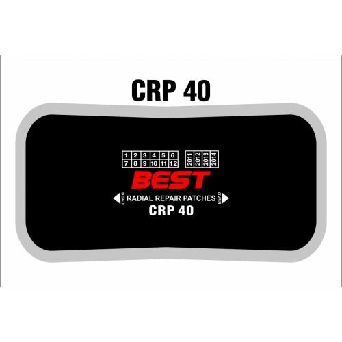 CRP 40 RADIAL PATCH CLOTHBACK 10/BX