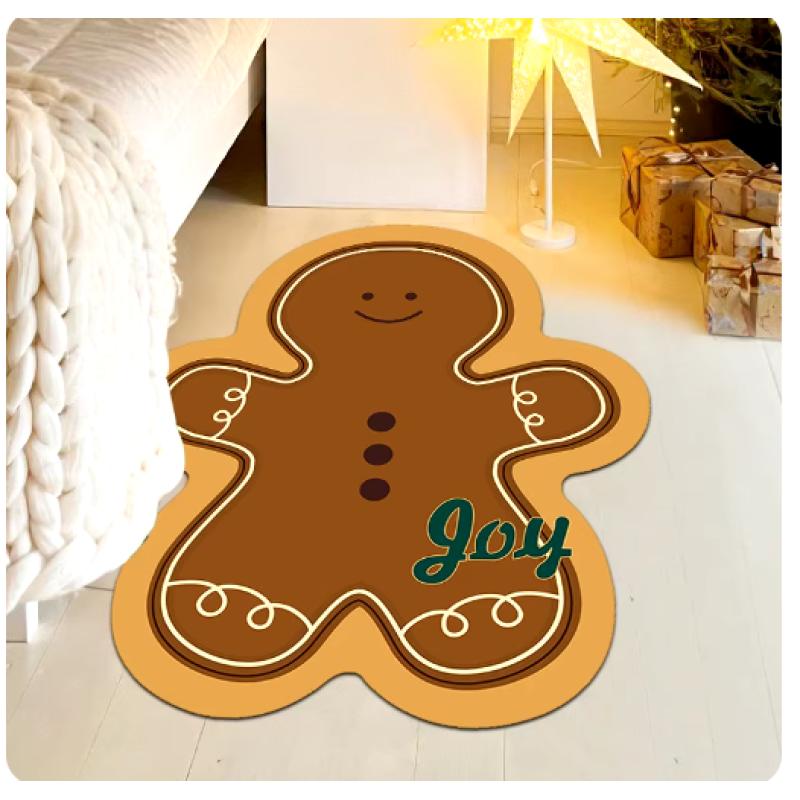 Christmas Decoration Floor Mat Entrance Door Bedroom Bath Toilet Anti Slip Mat Carpet 2025 Merry Christmas Navidad New Year Gift