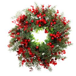 1pcs Winter Berry Wreath Christmas Tree Wreath Christmas Artificial Wreath Artificial Christmas Wreaths Xmas Porch Wreath