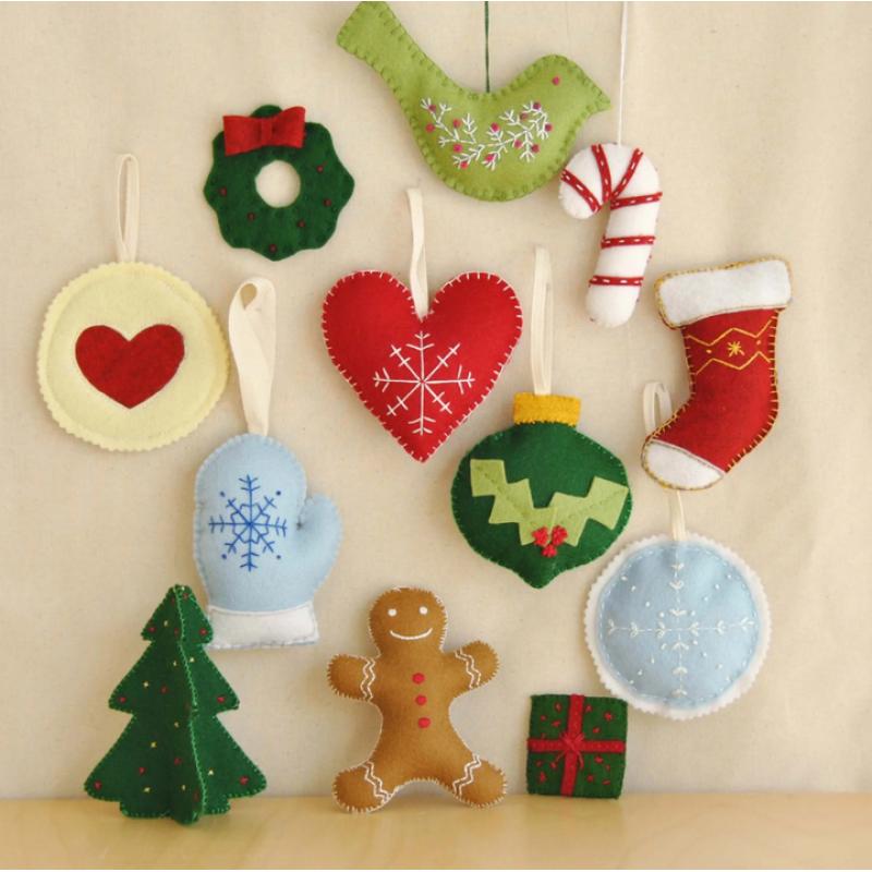 Handmade Felt Christmas Decorations Christmas Tree Hanging Ornaments