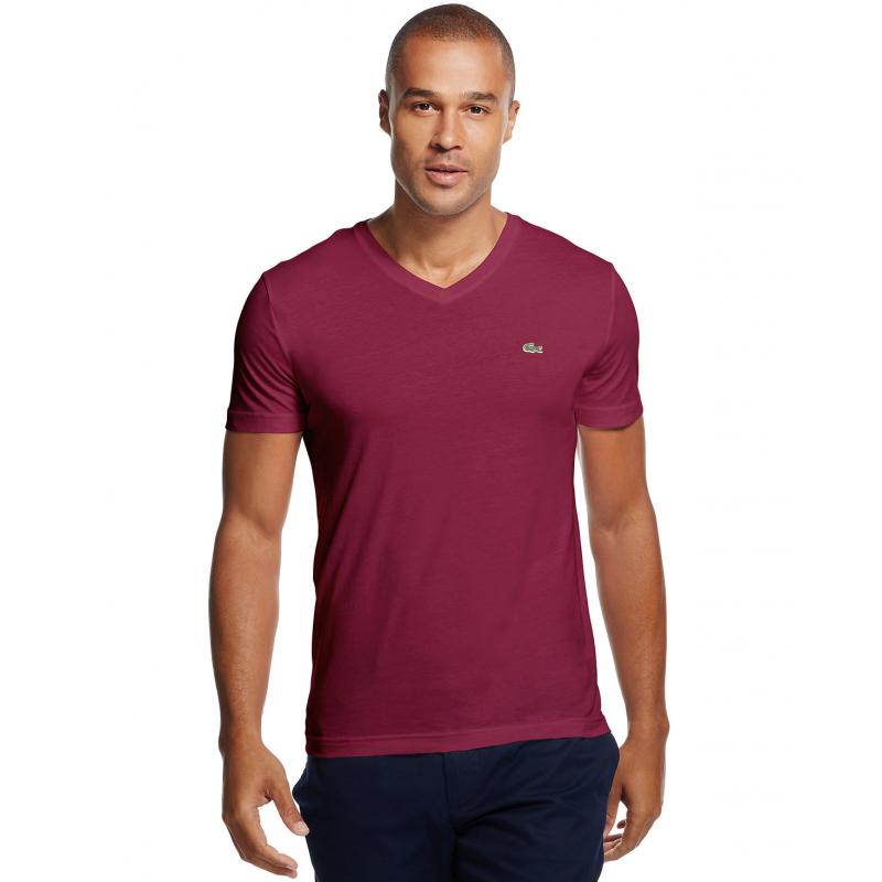 Lacoste Men&#039;s V-Neck Pima Cotton T-Shirt