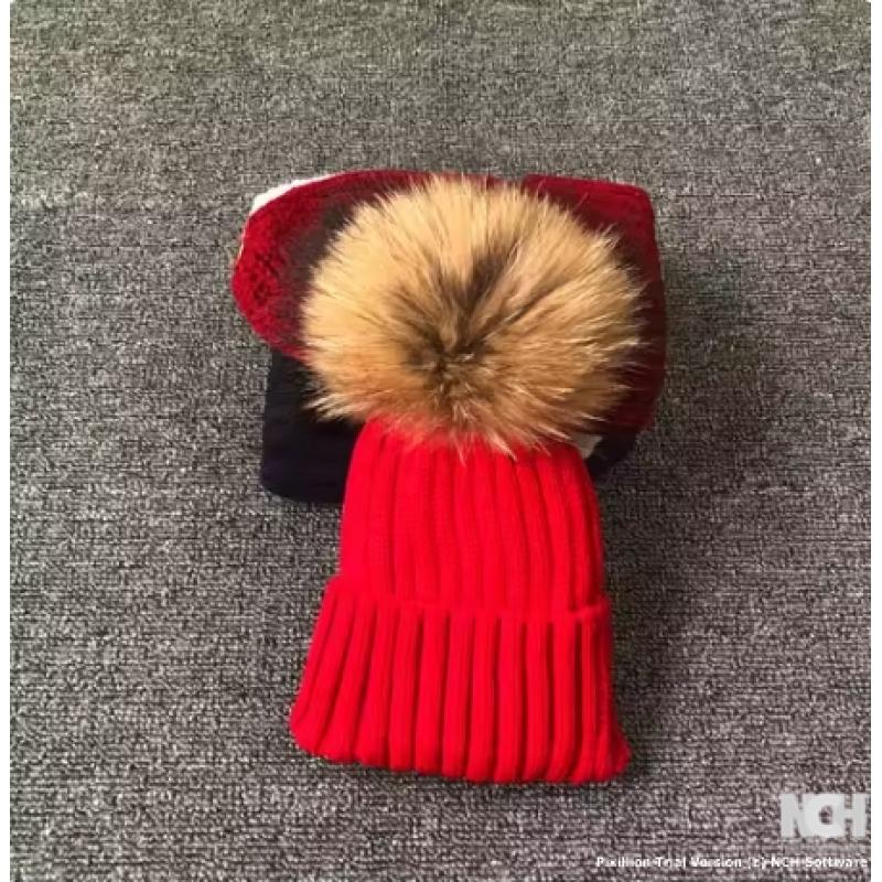 Winter Brand Female Fur Pom Poms hat Winter Hat For Women Girl 's Hat Knitted Beanies Cap Hat Thick Women Skullies Beanies