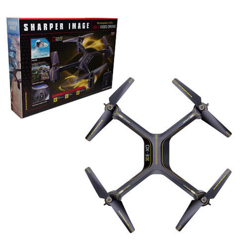 Sharper Image Rechargeable DX-3 Video Drone - 2.4 GHz