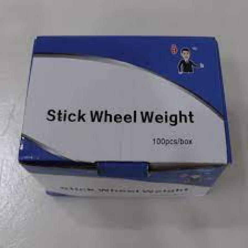 BLACK WHEEL WEIGHTS STICK-ON ADHESIVE TAPE WEIGHT | 1/4 OZ (0.25) | 48 PIECES