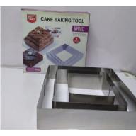 Cake baking Tool, Set of 3 ( Stainless Steel) Gray