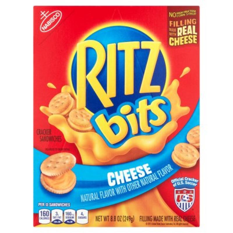 Nabisco Ritz Bits Cracker Sandwiches Cheese, 8.8 OZ