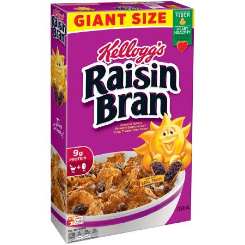 Kellogg&#039;s Raisin Bran Cold Cereal, 30.3 ounce box