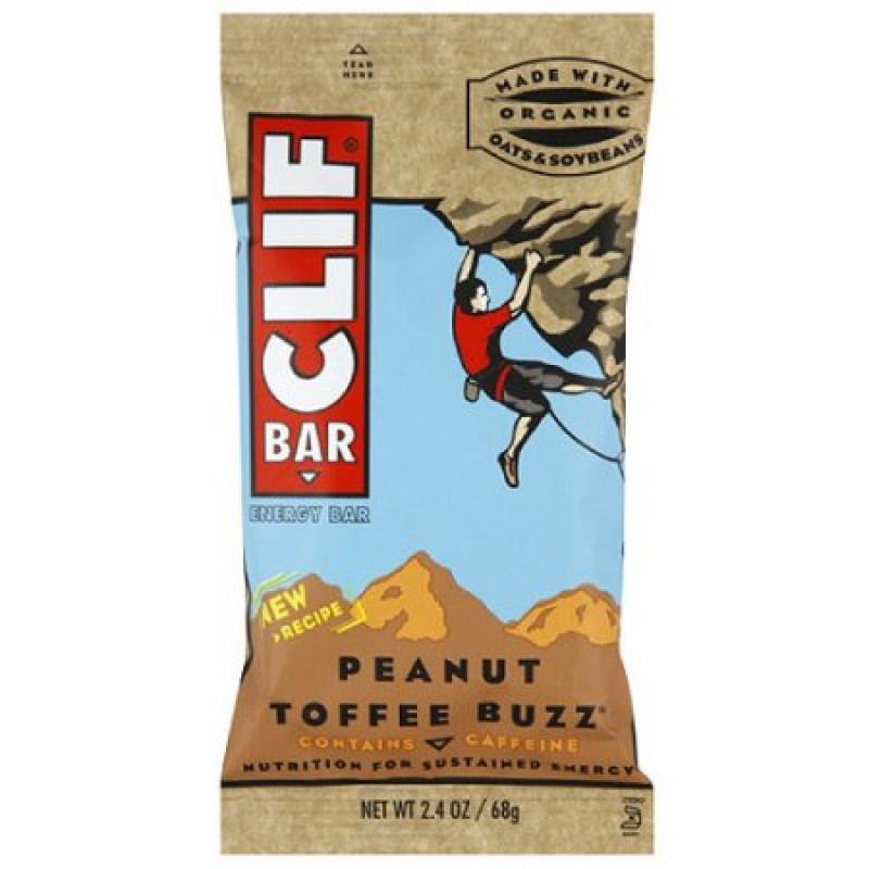 Clif Bar Peanut Toffee Buzz Energy Bars, 2.4 oz (Pack of 12)