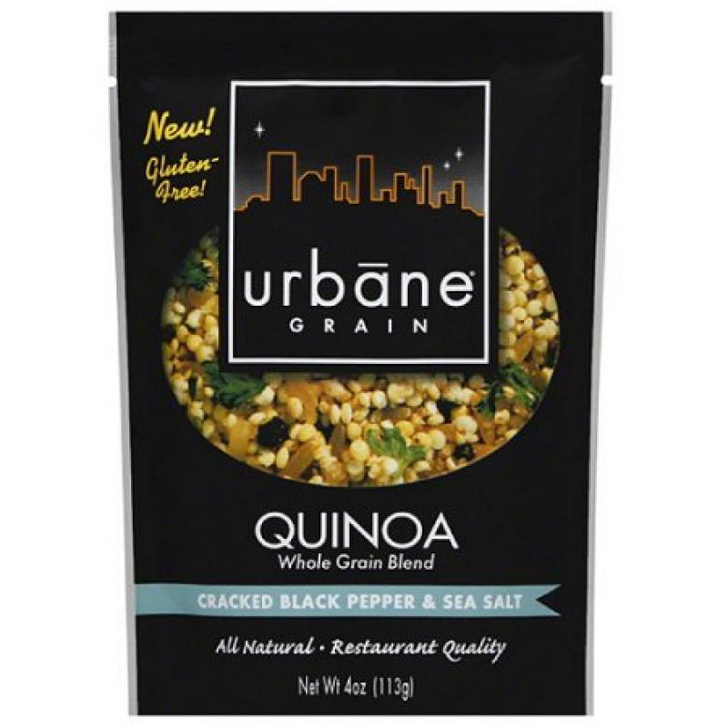 Urbane Grain Cracked Black Pepper & Sea Salt Quinoa Whole Grain Blend, 4 oz, (Pack of 6)