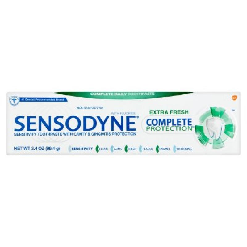 Sensodyne Complete Protection Toothpaste, Extra Fresh, 3.4 oz