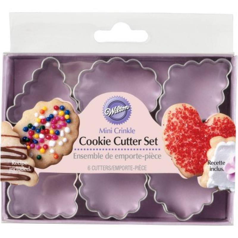 Wilton Mini Metal Cookie Cutter Set, Geometric Crinkle 6 ct. 2308-1205