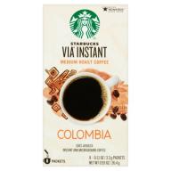 Starbucks® VIA® Instant Colombia Instant Coffee 8 ct Box