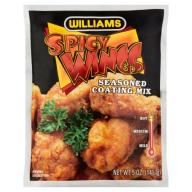 Williams Spicy Wings Seasoned Coating Mix, 5 oz, 6 pack