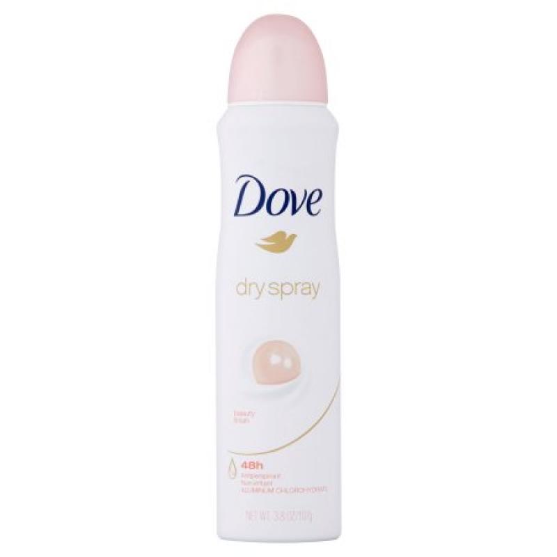 Dove Beauty Finish Dry Spray 48h Antiperspirant, 3.8 oz