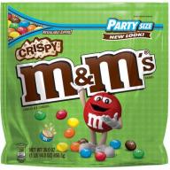 M&M&#039;S Crispy Chocolate Party Size Candy Bag, 30 oz