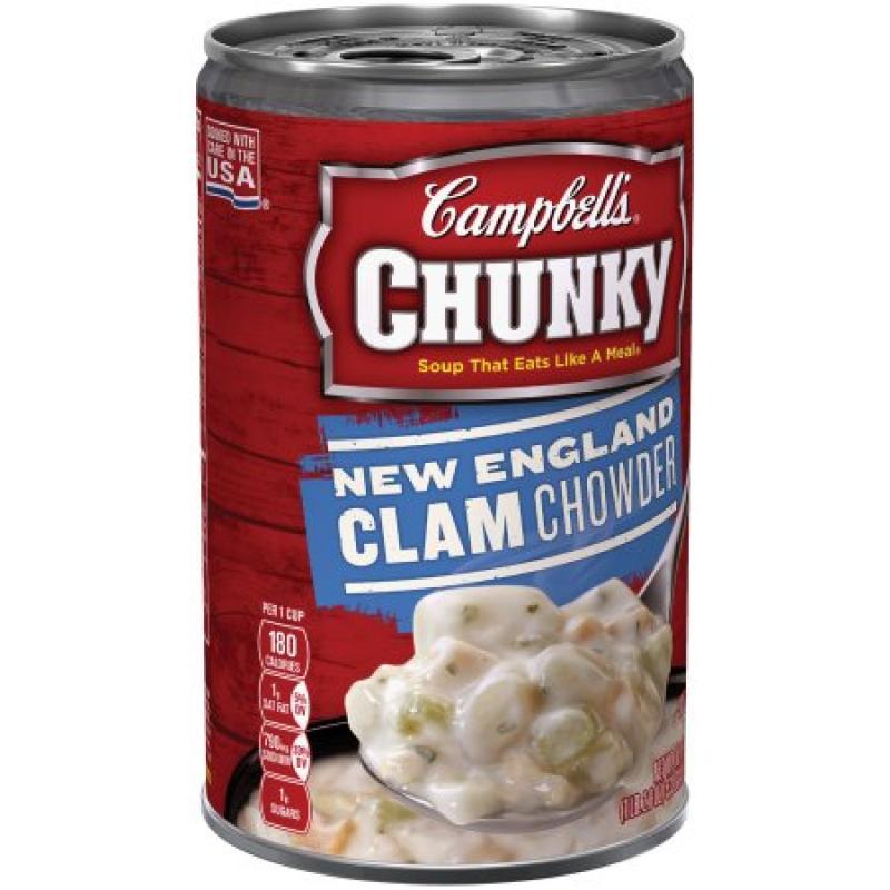 Campbell&#039;s Chunky New England Clam Chowder Soup 18.8oz