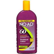 No-Ad Sunscreen Lotion SPF 60, 16 fl oz
