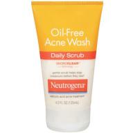 Neutrogena Oil-Free Acne Wash Daily Scrub, 4.2 Fl. Oz