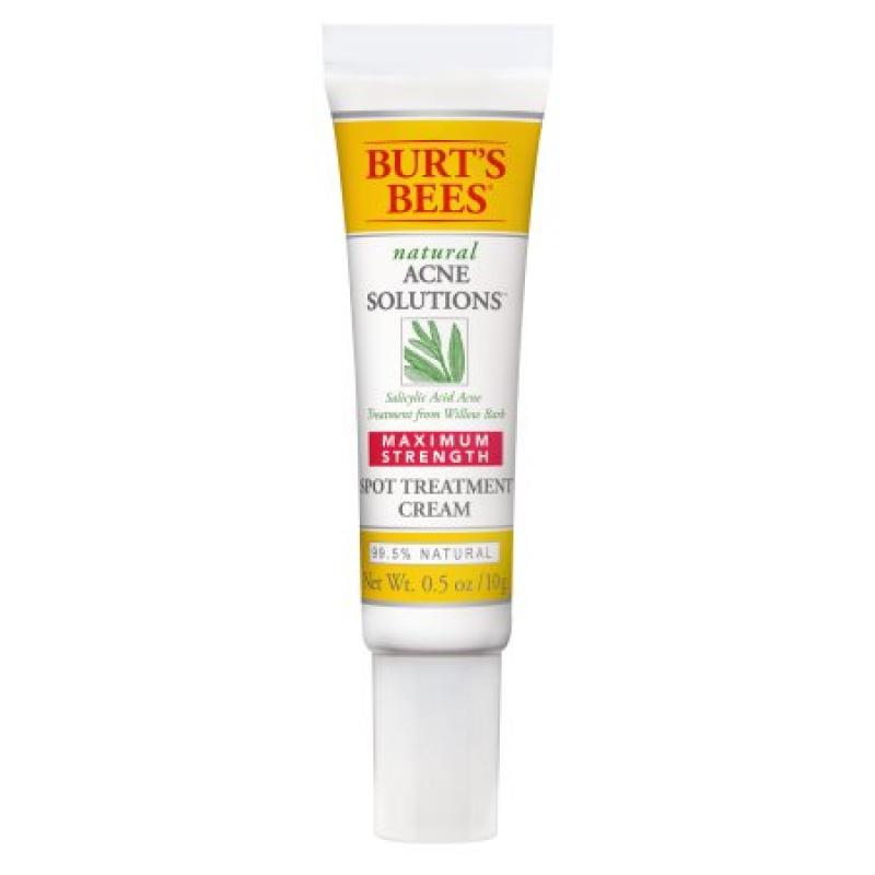 Burt&#039;s Bees Natural Acne Solutions Maximum Strength Spot Treatment Cream, 0.5 Ounces