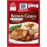 McCormick® Less Sodium Brown Gravy 0.87 oz. Packet