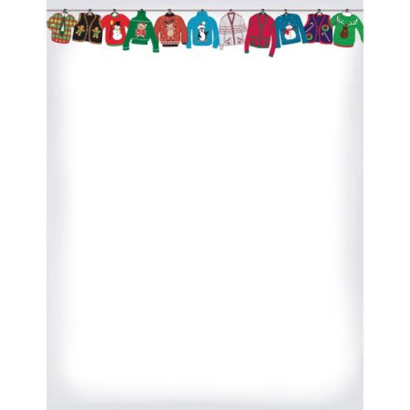 Great Paper Holiday Sweater Decorative Letterhead Paper, 80-Count
