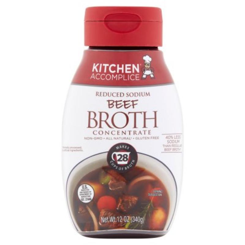 Kitchen Accomplice Reduced Sodium Beef Broth Concentrate, 12 oz