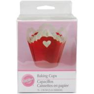 Wilton Standard Baking Cup Liner, Eyelet with Hearts 15 ct. 415-1488