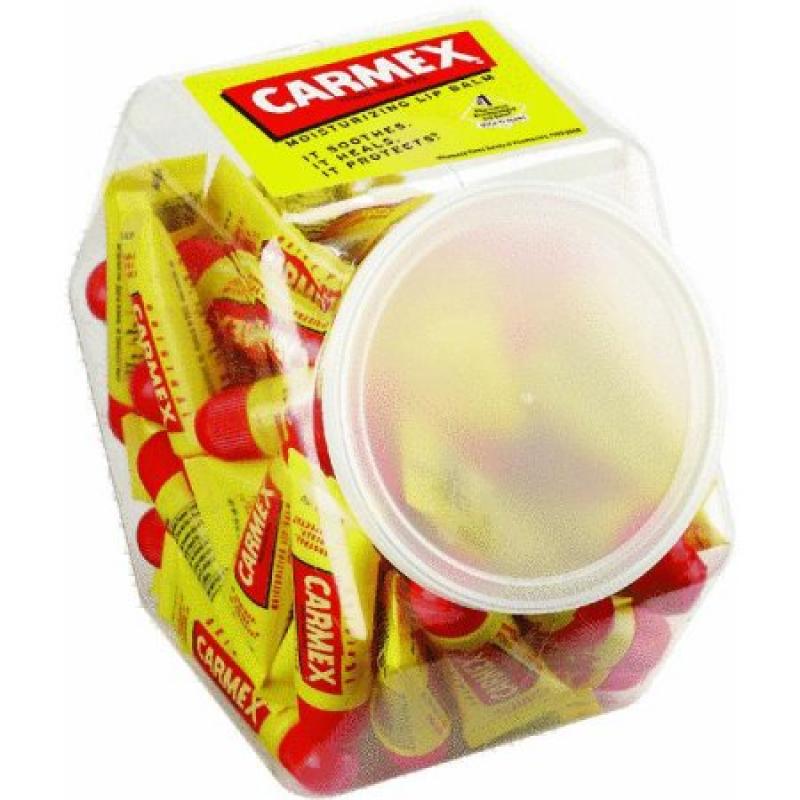 Carmex Original Moisturizing External Analgesic Lip Balm, .35 ozmportant Made in USA Origin Disclaimer: For certain items sold by Walmart on Walmart.com, the displayed country of origin information may not be accurate or consistent with manufacturer infor