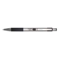 Zebra F-301 Ballpoint Retractable Pen, Black Ink, Bold, Dozen